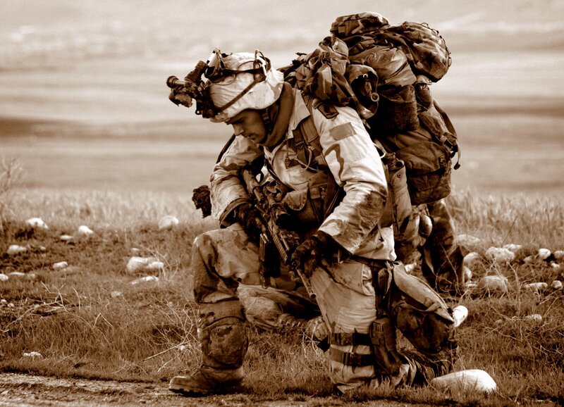 soldier in combat gear