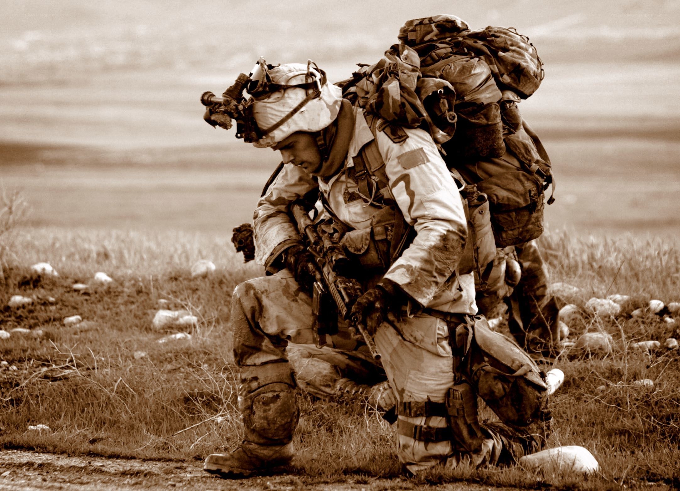 soldier in combat gear