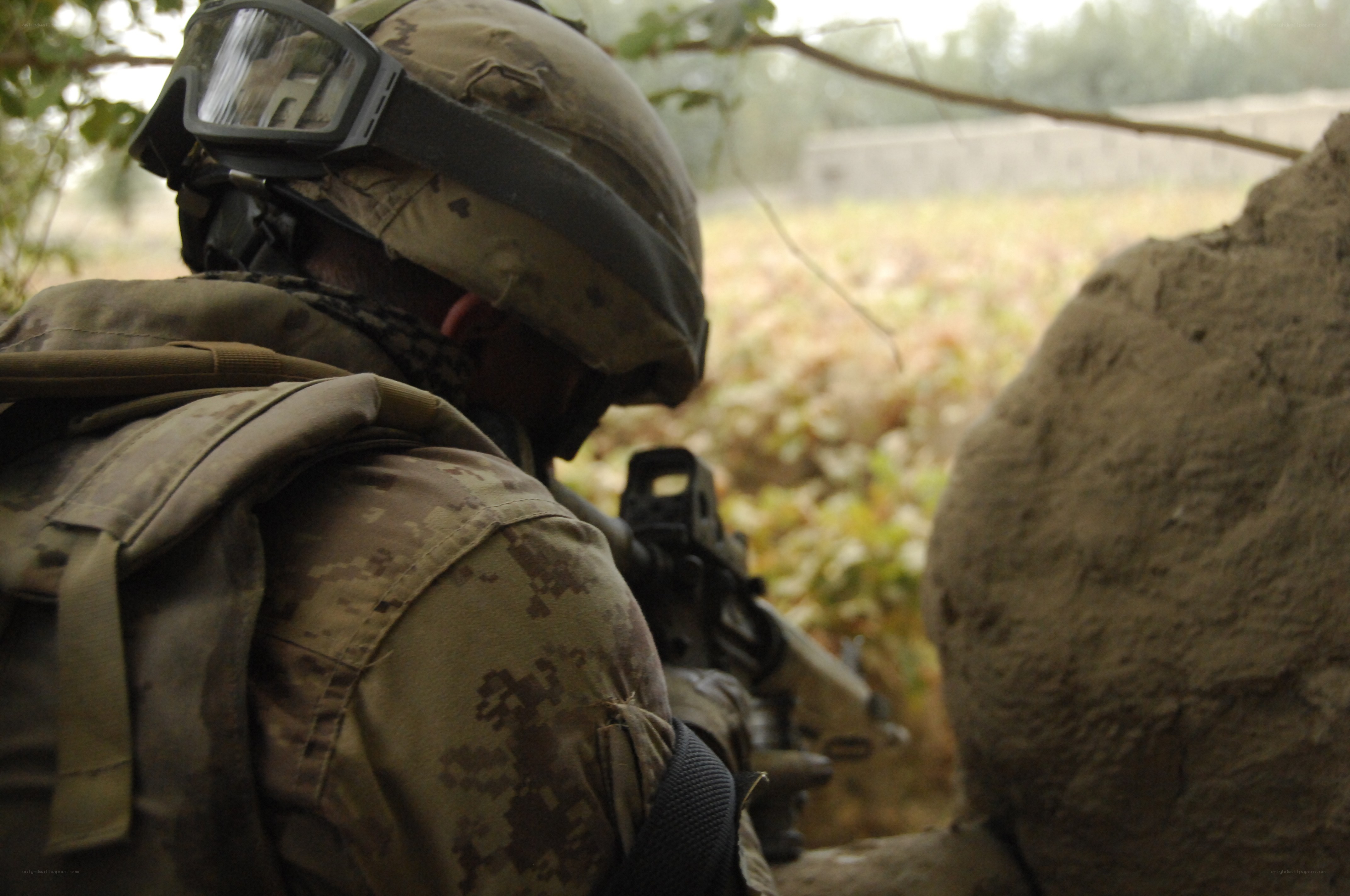 soldier in combat gear