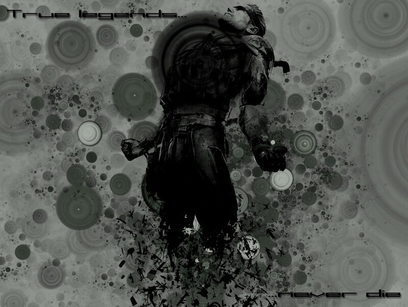 Soldier in Combat Gear — Black, Dramatic, Digital Art, Text