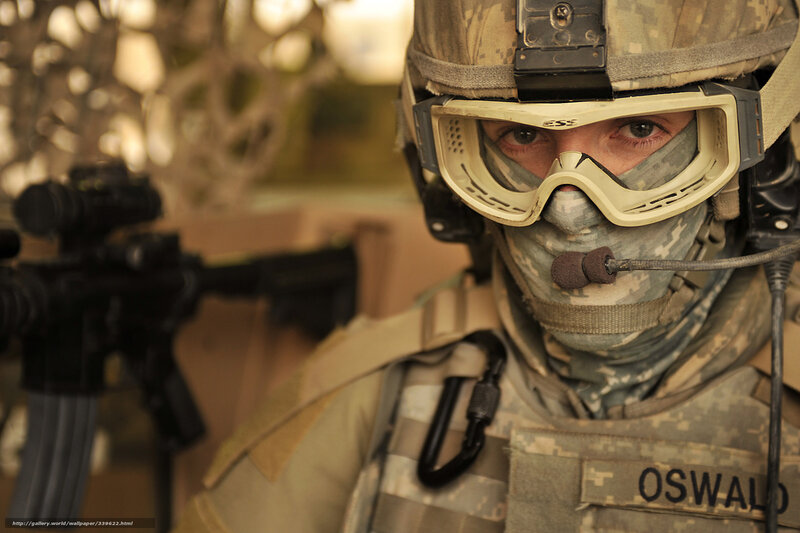 Soldier in Combat Gear — Camouflage