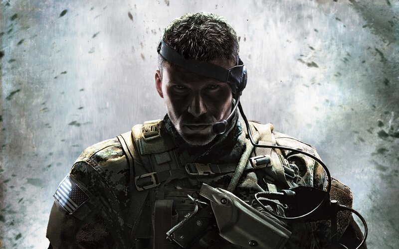 Soldier in Combat Gear — Gray, Intense, 3d Render