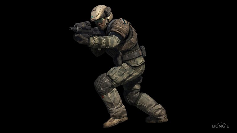 Soldier in Combat Gear — Green, Tense, 3d Render