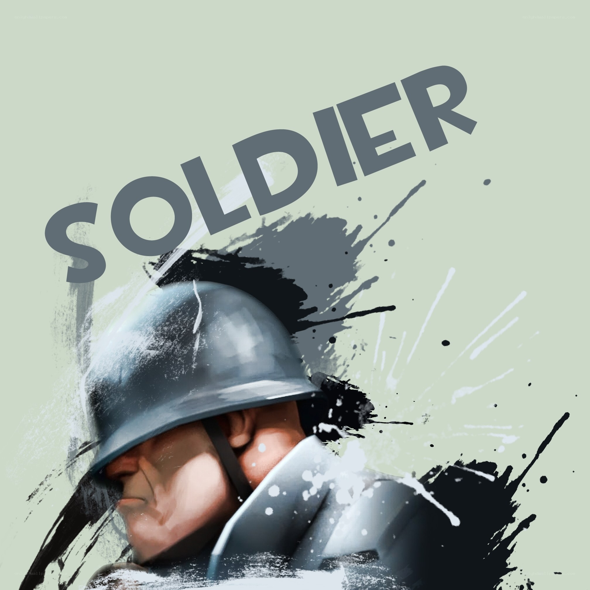 soldier in combat helmet