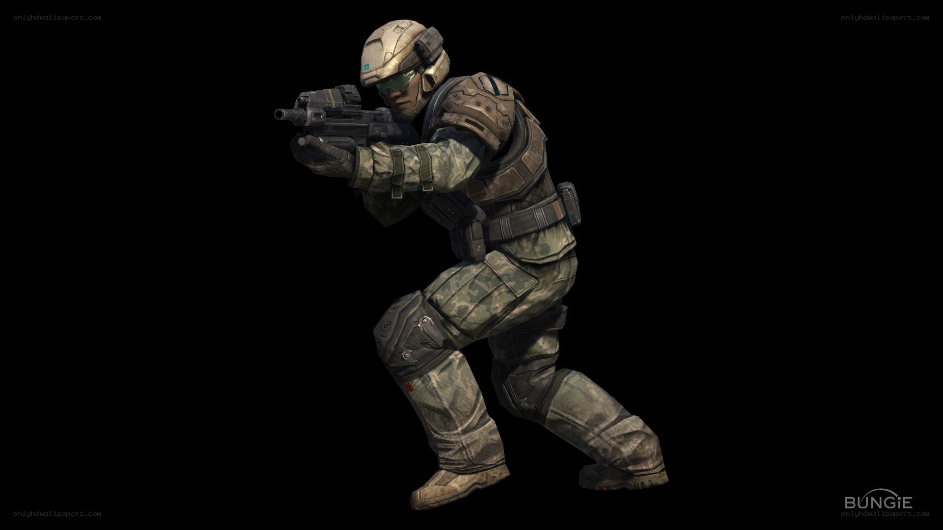 soldier in combat stance