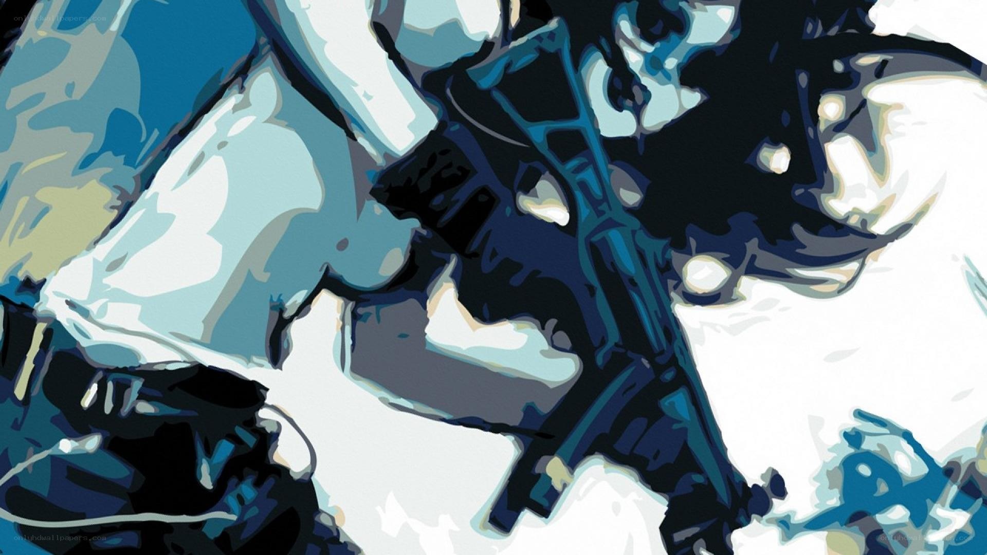 soldier in combat stance