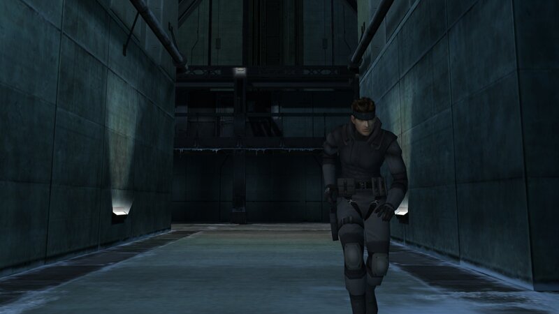 Soldier in Corridor — Gray