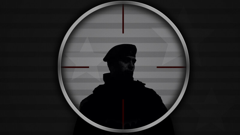 Soldier in Crosshairs — Black