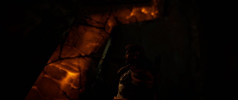 Soldier in Dark Cave — Black