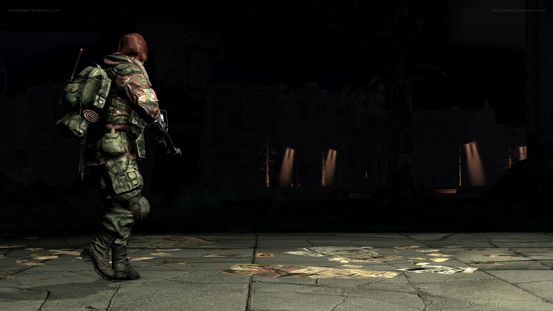 soldier in dark environment