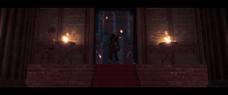 Soldier in Dark Hall