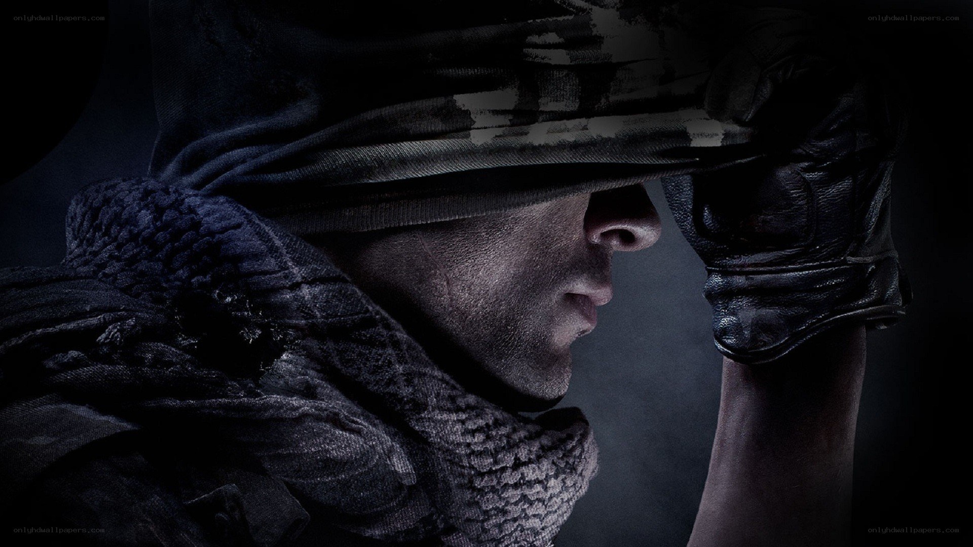 soldier in dark hood