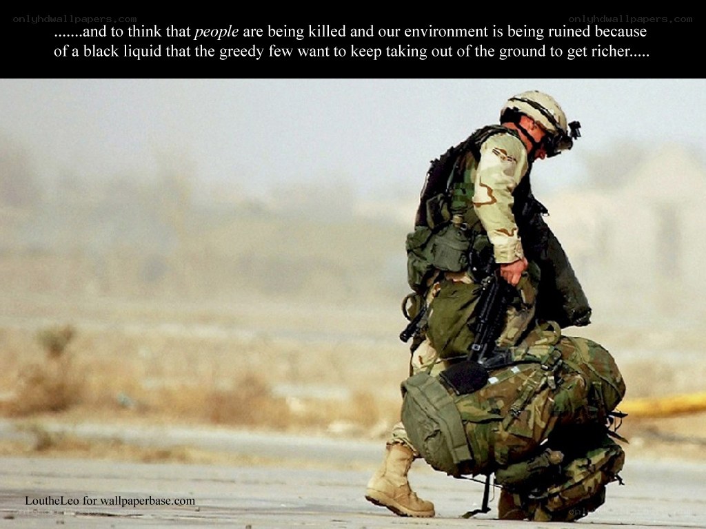 soldier in desert conflict
