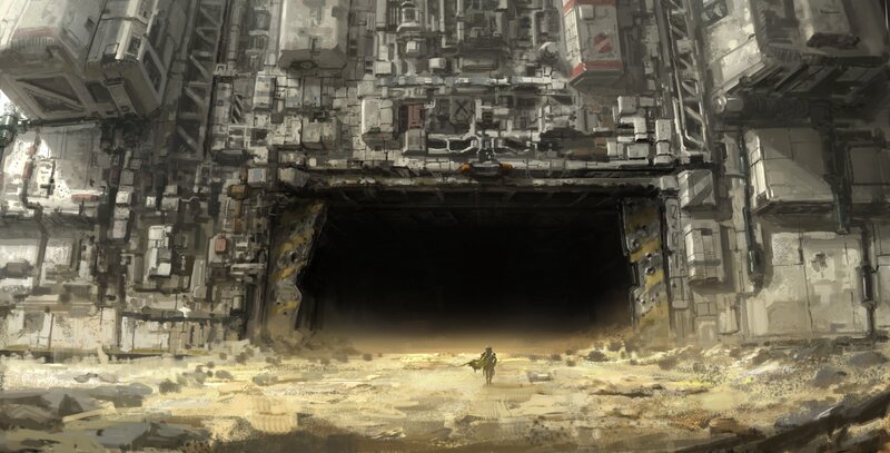 Soldier in Desert — Gray