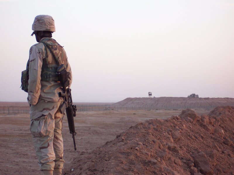 Soldier in Desert