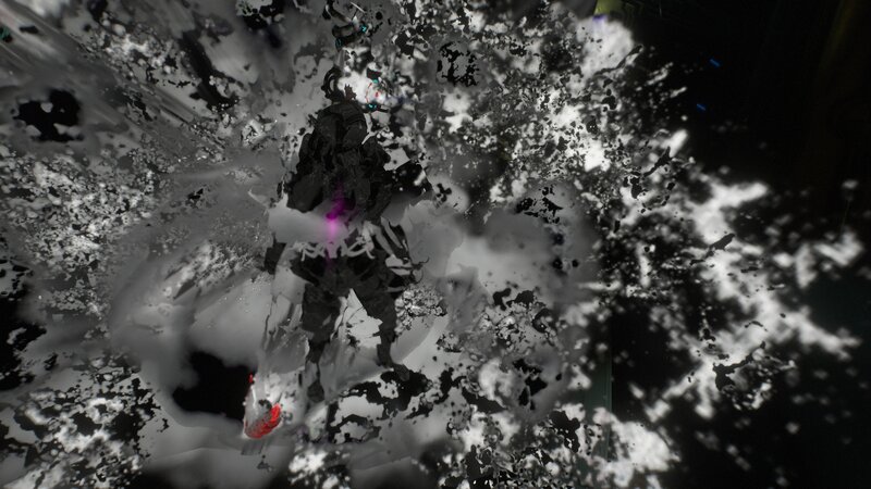 Soldier in Explosion — Black, Chaotic