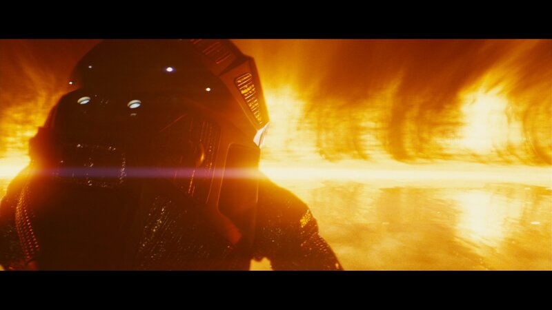 soldier in fiery explosion