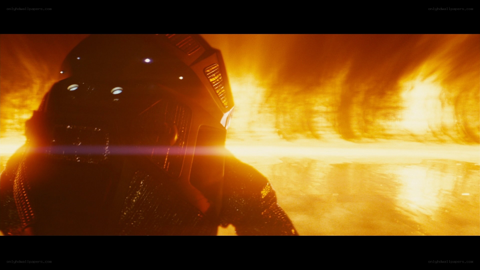 soldier in fiery explosion