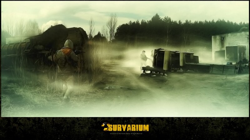 Soldier in Foggy Field