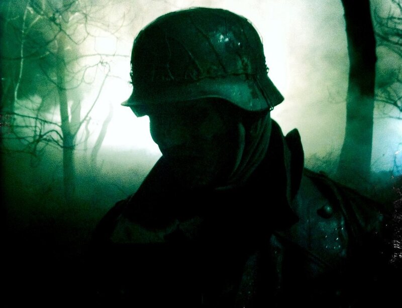 Soldier in Foggy Forest — Green