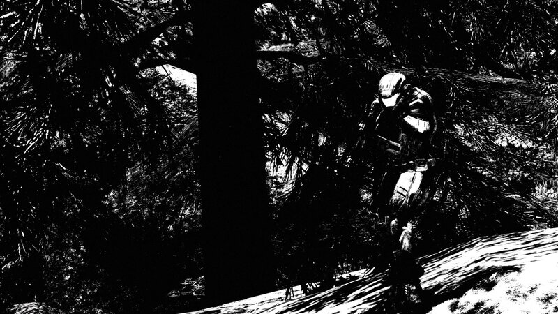Soldier in Forest — Black