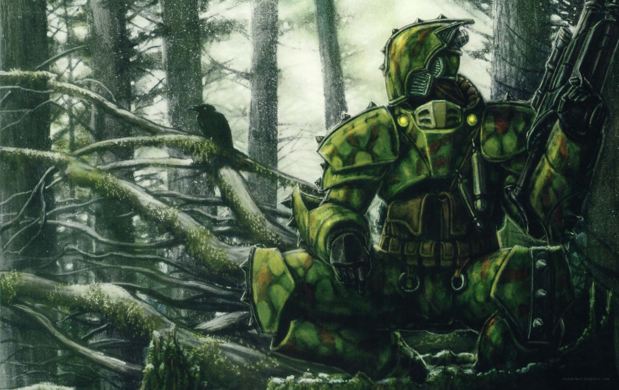 soldier in forest camouflage