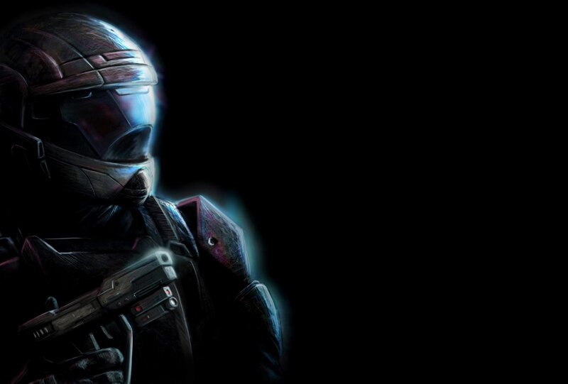soldier in futuristic armor