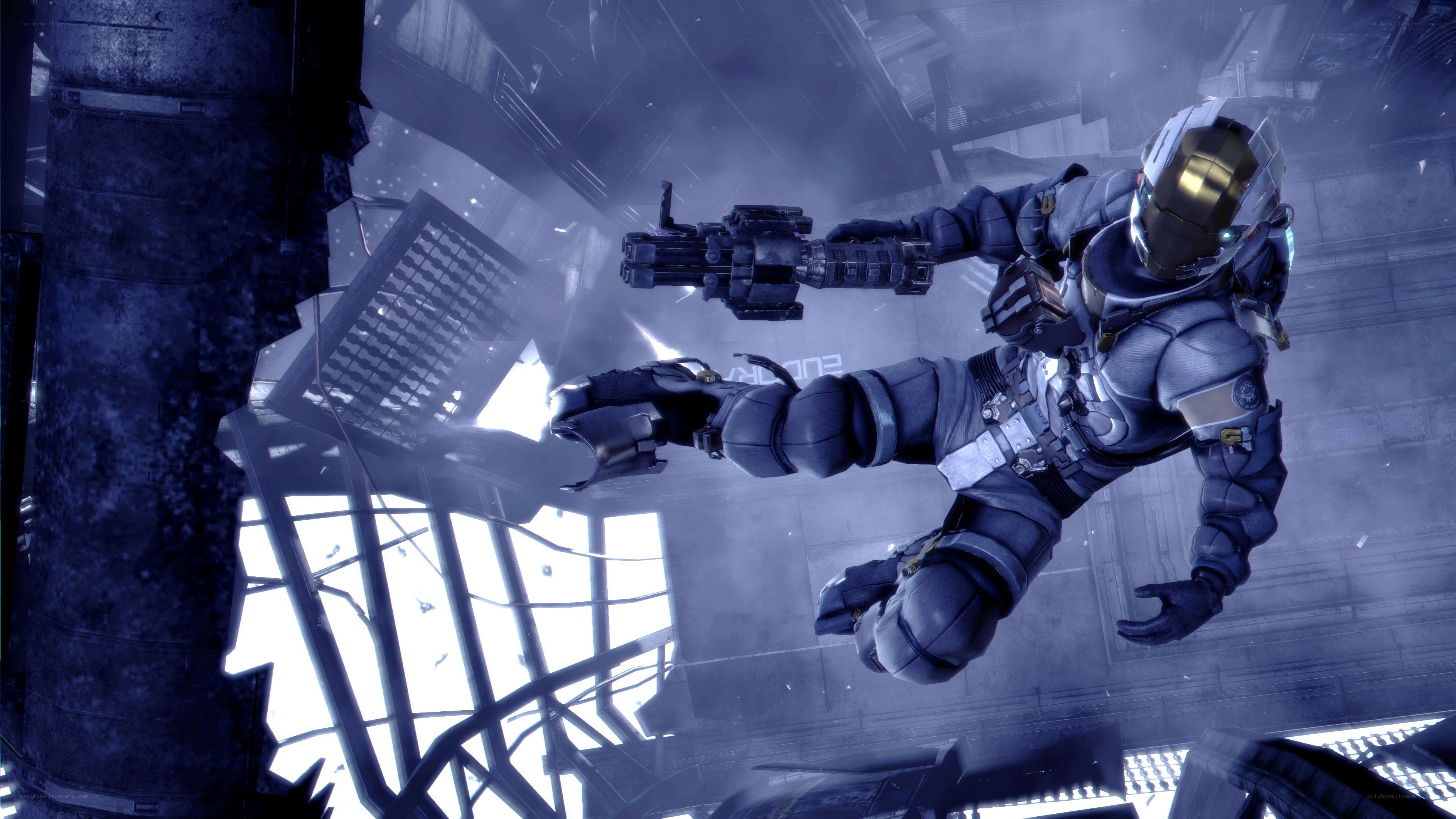 soldier in futuristic armor