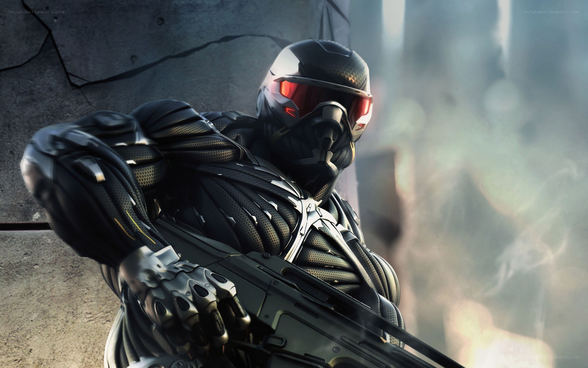 soldier in futuristic armor