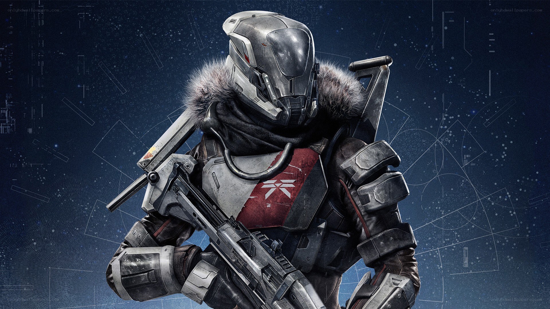 soldier in futuristic armor