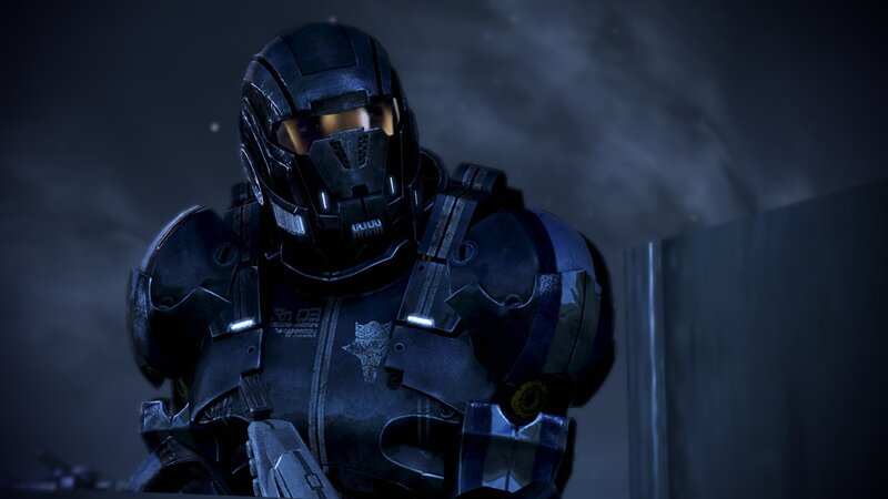 soldier in futuristic armor