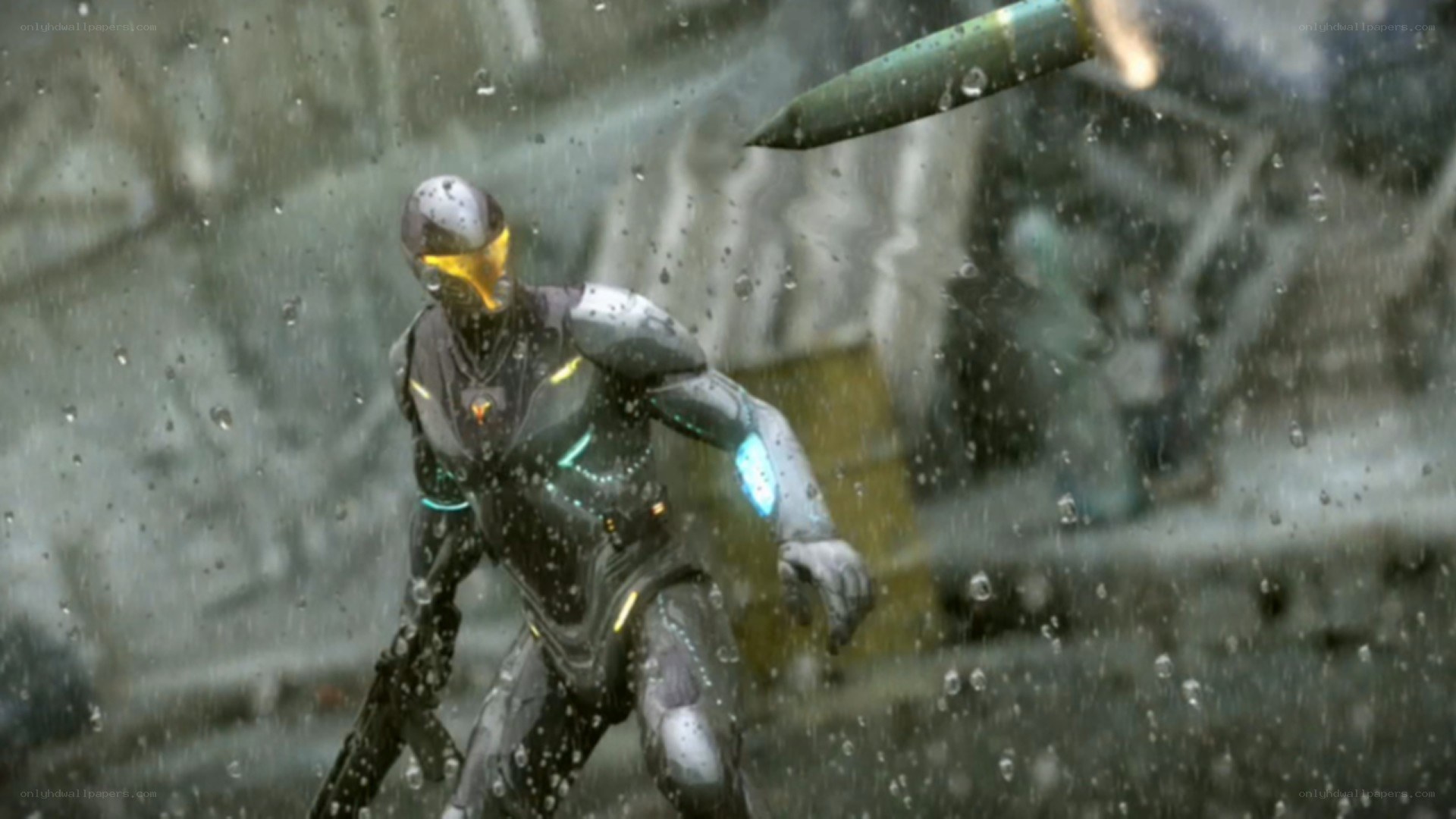 soldier in futuristic armor