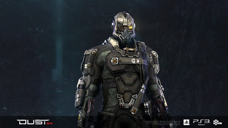 Soldier in Futuristic Armor — Black, Dark, 3d Render