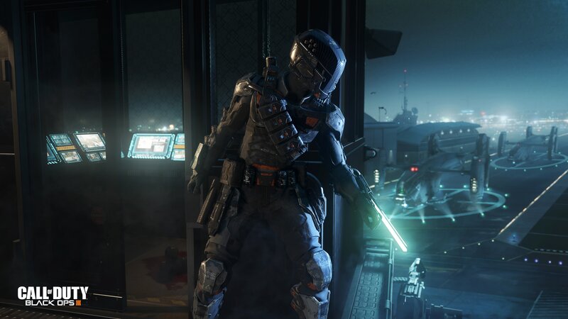 Soldier in Futuristic Armor — Black, Dark, Dramatic, Night, 3d Render
