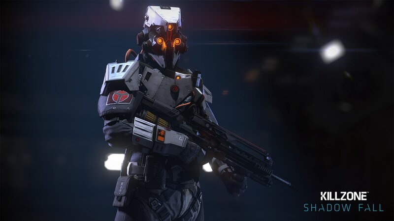 Soldier in Futuristic Armor — Black, Dark