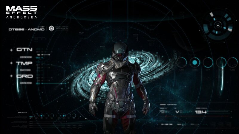 Soldier in Futuristic Armor — Black, Dramatic, Night, Digital Art, Holographic Interface