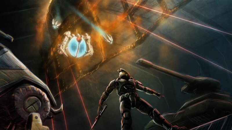 Soldier in Futuristic Armor — Black, Dramatic, Night, Digital Art, Robotic Drone