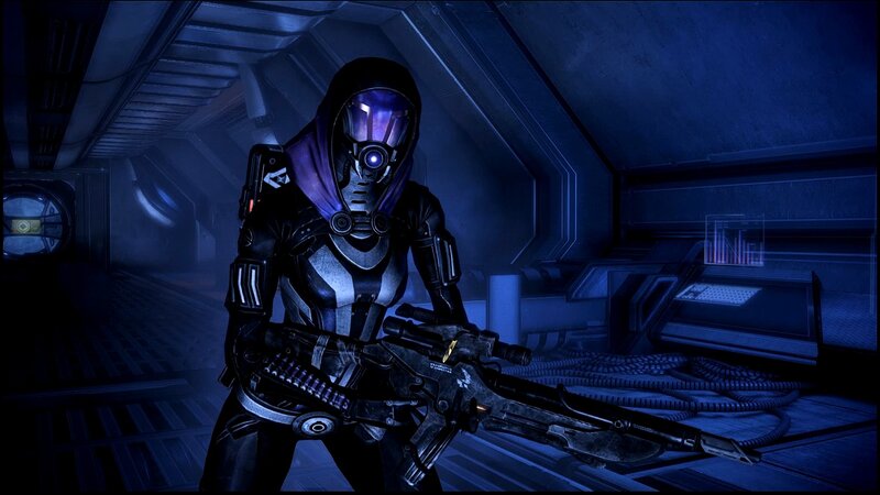 Soldier in Futuristic Armor — Blue, Dark, Tense, Night, 3d Render