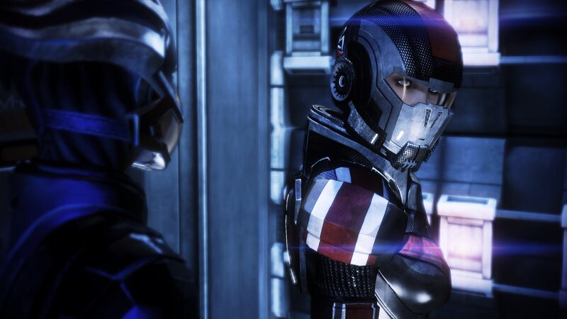 Soldier in Futuristic Armor — Blue, Dramatic, 3d Render
