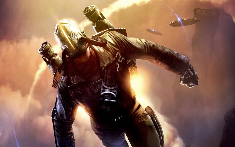 Soldier in Futuristic Armor — Brown, Dramatic, Digital Art, Spaceship