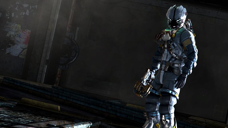 Soldier in Futuristic Armor — Gray, Dark, Tense, 3d Render
