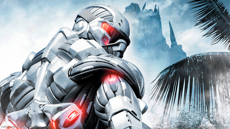 Soldier in Futuristic Armor — Gray, Dramatic, Digital Art, Palm Tree