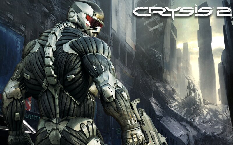 Soldier in Futuristic Armor — Gray, Dramatic, Sunset, Digital Art, Ruined City