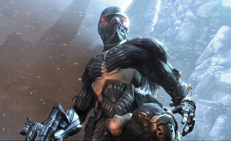 Soldier in Futuristic Armor — Gray, Dramatic, Winter