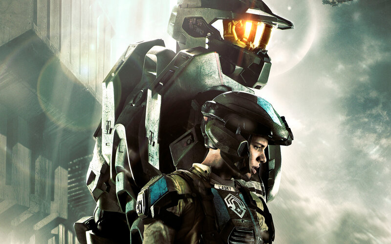 Soldier in Futuristic Armor — Green, Dramatic, Digital Art