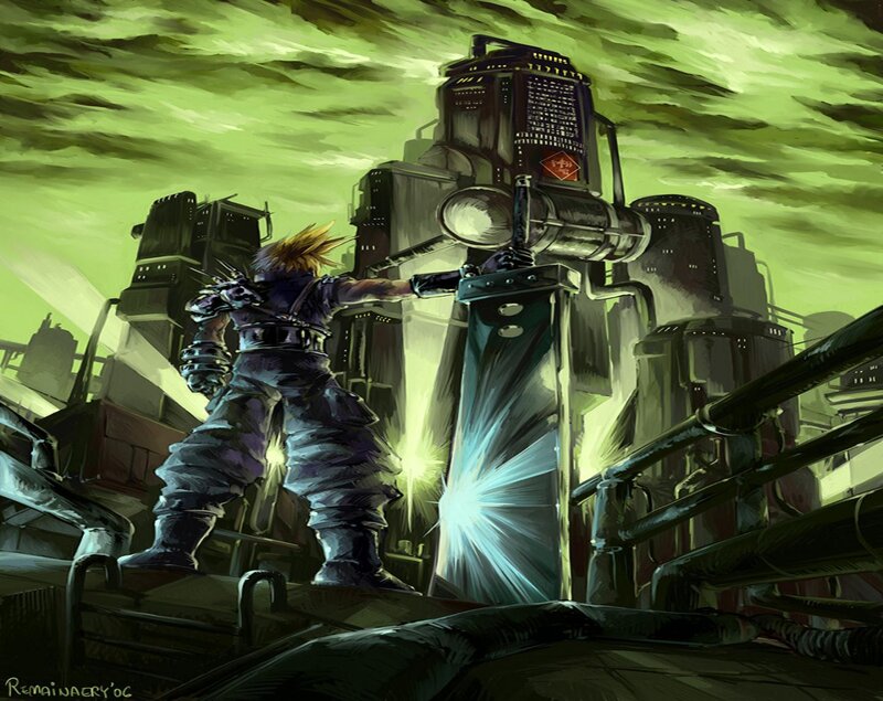 Soldier in Futuristic City — Green