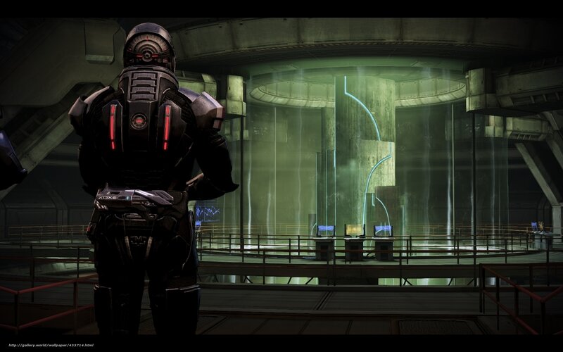 soldier in futuristic facility