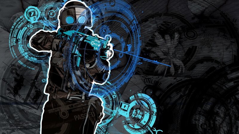 Soldier in Futuristic Gear — Blue