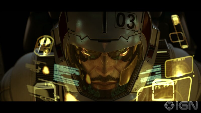 soldier in futuristic helmet