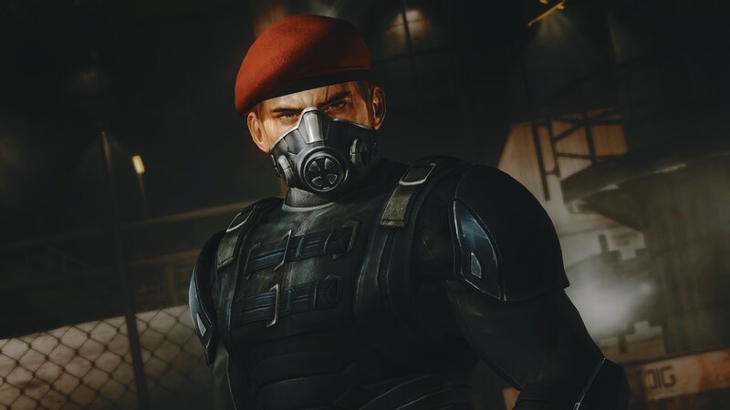 Soldier in Gas Mask — Black, Dark, Night